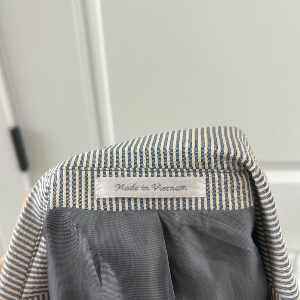 Lauren Ralph Lauren Grey Pin Striped Blazer Suit Jacket Mens 39R - Picture 7 of 9